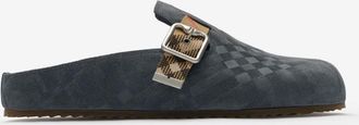 Burberry Check Suede Urchin Clogs