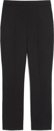 Max Mara Cropped Broeken - Dames - Vrijetijds broeken - Zwart - S - Wol - Broeken