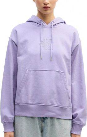 Calvin Klein Classic Foil Monologo Hood - Dames - Hoodies - Paars - M - Katoen - Hoodies & sweatvesten
