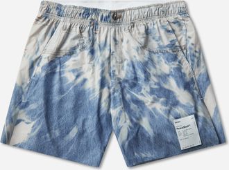 SATISFY Men s PeaceShell 5in Unlined Shorts Bleached Blue Denim