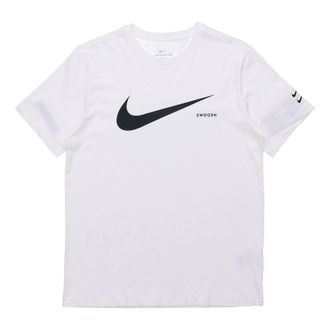 Nike Sportswear Swoosh Logo Cuff Short Sleeve White CK2253-100