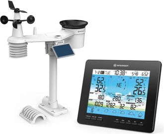 Bresser 4CAST - Stazione meteo solare con previsioni meteo per 6 giorni e wifi