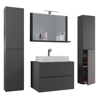VCM 5-piece washbasin washbasin Lendas XL in Dark Grey