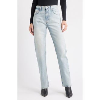 Re/Done Blondie Distressed Organic Cotton Jeans in Ripped Tide at Nordstrom, Size 32