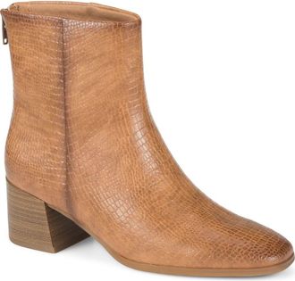 BareTraps Walless Faux Leather Bootie in Dark Almond at Nordstrom, Size 8.5