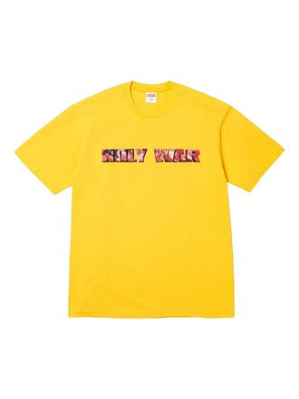 SUPREME printed T-shirt - Yellow