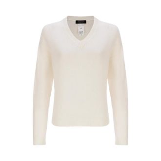 Fabiana Filippi Maglione con scollo a V - - Knitwear - Donna - Bianco - L