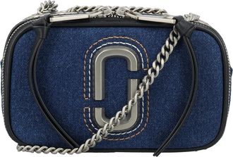 Marc Jacobs Denim Snapshot Handtas - Dames - Schoudertassen - Blauw - ONE Size - Denim - Tassen
