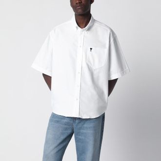 Ami White Ami De Coeur boxy shirt