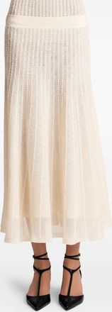 Khaite Dawn midi-rok - Beige
