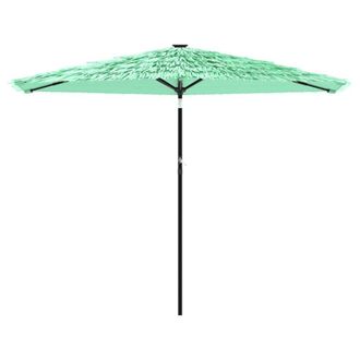 Berkfield Home Durable Garden Parasol with Steel Pole Green 288x288x225 cm | Size: 288 x 288 x 225 cm