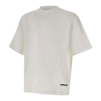 Carhartt Work in Progress Carhartt Wip, T-Shirts, male, White, Size: M S/S Link Script T-shirt