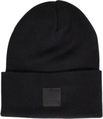 HUGO BOSS Accessoires, Heren, Zwart, ONE Size, Katoen, Zwarte katoenen petten voor mannen