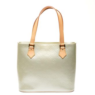 Louis Vuitton Light Green Patent Leather Tote Bag (Pre-Owned)