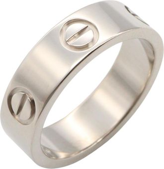 Cartier Silver White Gold (18K) Band Ring (Pre-Owned)