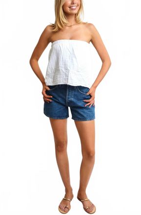 bobi Double Layer Tube Top In White