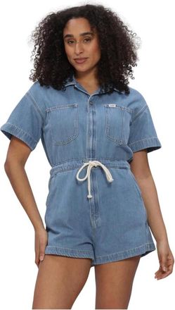 Lee Jumpsuits & Playsuits, Dames, Blauw, M, Katoen, Playsuit