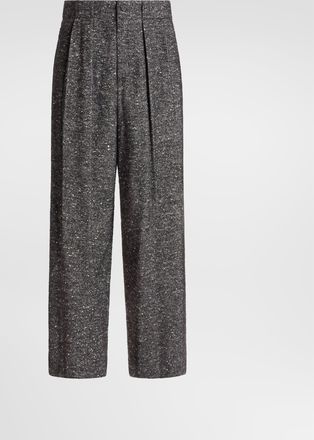 Dolce & Gabbana Textured Wool Blend Trousers - Man Pants And Shorts Multicolor 44