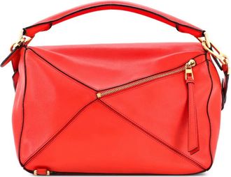 Loewe Puzzle Bag Leather Medium shoulder bag - Rood