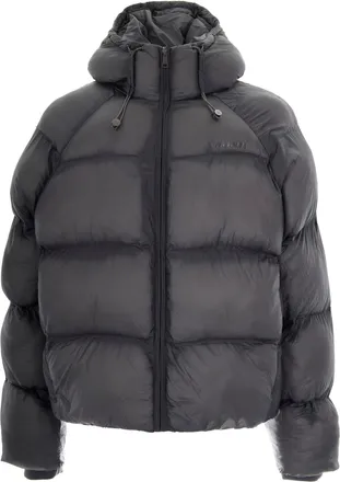 Daily Paper Clothing Black Ripstop Quilted Hooded Down Jacket