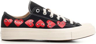Comme Des Gar&ccedil;ons Schoenen, Heren, Zwart, 43 EU, Katoen, Chuck 70 Low Sneakers