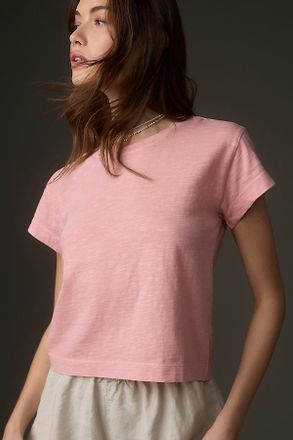 Pilcro The Billy Regenerative Cotton Short-Sleeve Crew-Neck Tee by Pilcro