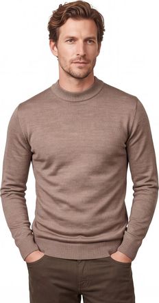 Thomas Maine turtleneck beige wol normale fit effen