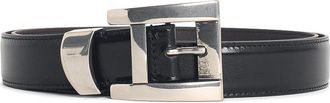 Versace Black Leather Belt