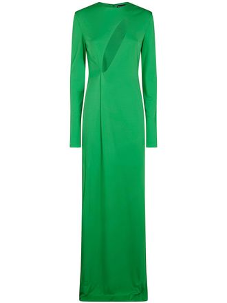 Tom Ford Crepe Jersey Long Sleeve Evening Dress