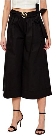 Pinko Doreen Pantalone - Dames - Vrijetijds broeken - Zwart - S - Katoen - Broeken