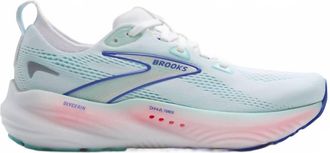 Brooks Womens Glycerin 22 Shoes In White/limpet Shell/amparo Blue