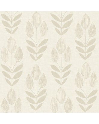 NuWallpaper Nuwallpaper Cream Folk Tulip Peel & Stick Wallpaper