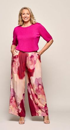 Mart Visser Corby Print Broek Roze Maxi