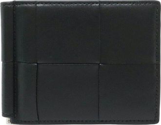 Bottega Veneta Black Calfskin Cassette Wallet (Authentic Pre-Loved)