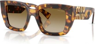 Miu Miu MU B05S 14L20U Zonnebrillen - Dames - Zonnebrillen - Bruin - 51 MM - Accessoires