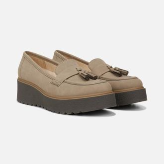 Naturalizer Soul Naturalizer Josie Tassel Loafers Womens US Gray Lug Sole Shoes ZOGG1479