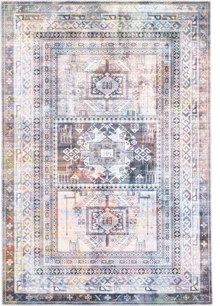 Gino Falcone Alfombra de poli&eacute;ster tejida a m&aacute;quina - &oacute;xido - 70x140 cm