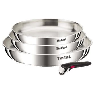 T-fal Ingenio Emotion, Bater&iacute;a De Cocina, Acero Inoxidable, Sartenes, L8968445