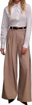 Favorite Daughter Pleats For Days Pants In Mocha