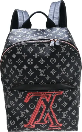 Louis Vuitton Apollo Limited Edition Upside Down Monogram Ink Blue Canvas Backpack Bag (Pre-Owned)