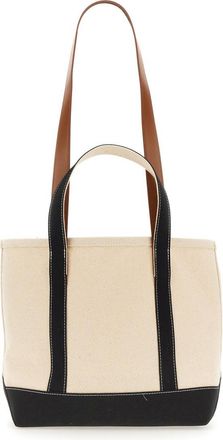 Palm Angels Womens Bag With Logo Multicolour Cotton Shoulder