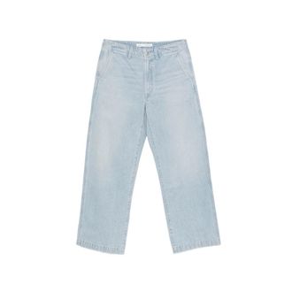 A Gold E Button-fastening Jeans