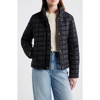 CeCe by Cynthia Steffe Short Quilted Jacket in Black at Nordstrom, Size X-Small
