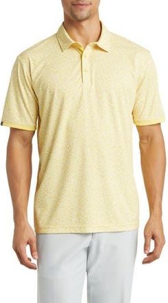 Swannies Fore Scatter Print Golf Polo in Lemon at Nordstrom Rack, Size X-Large