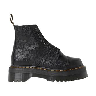Dr. Martens Lace-up Boots, female, Black, 3 UK, Quad Retro LaceUp Platform Boots