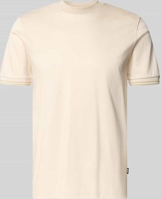 HUGO BOSS Slim Fit T-Shirt aus reiner Baumwolle Modell H-TESSLER 238 in Offwhite, Gr&ouml;&szlig;e XXXL