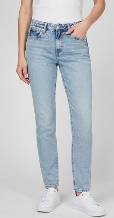 Tommy Hilfiger Straight-Jeans TOMMY HILFIGER DNM CLASSIC STRAIGHT RW, Damen, Gr. 26, L&auml;nge 32, glis, Denim/Jeans, Obermaterial: 100% Baumwolle, Abriebeffekte, straig