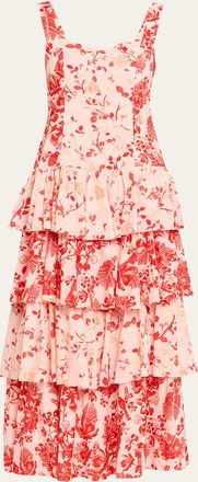 Verandah Garden Tiered Maxi Dress