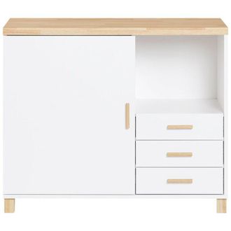 SoBuy Sobuy - Tavolo da ufficio Armadi archivio Supporto stampante 90x45x75cm ASK07-WN