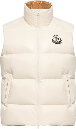 Moncler Moncler Belice Down Vest, Men, White, Size: 2